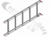 NEWTON-TYPE2 Fruehauf Rear Tailboard Ladder (409mm overall width) 6 Rung - NO Stowage Locating lug supplied