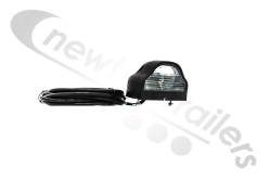 36-3007-087 Aspoeck Regpoint Number Plate Lamp with 3.5 meter Wire Plug ASS1